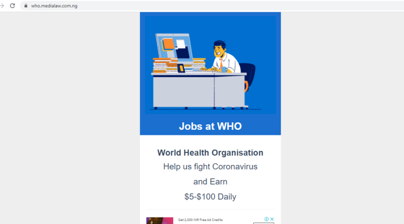 JOB AT WORLD HEALTH ORGANISATION medialaw Reviews