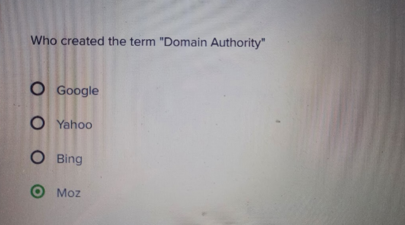 Who created the term "Domain Authority"